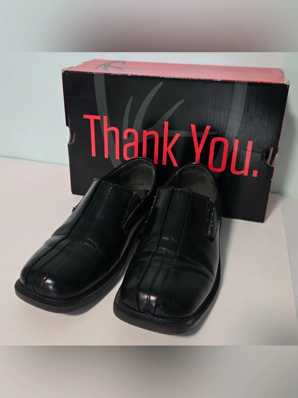 Deer Stags Boys' Size 13.5 Black Dress Shoes